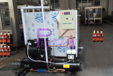 SUS304 Linia do przetwarzania napojów bezalkoholowych Przemysł gazowany Zbiornik do zamrażania wody 0 - 5 ℃