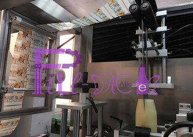 100-200BPM Maszyna do etykietowania butelek soku z regulowanym ekranem dotykowym