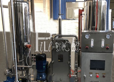 Podwójny zbiornik z wymiennikiem płytowym Instalacja do nasycania dwutlenkiem węgla do mieszalnika CO2 1500L / H