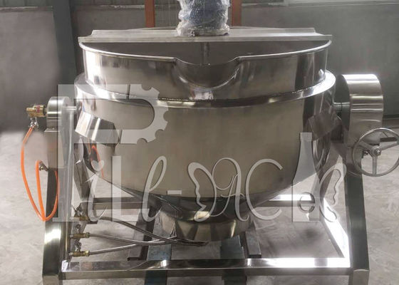 Ogrzewanie elektryczne Przemysłowy czajnik z płaszczem parowym ze stali nierdzewnej Odchylana pojemność 400L