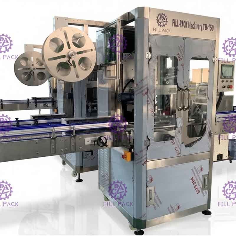 Jedna / pojedyncza głowica PCV z PET / plastikowa tuleja do butelek termokurczliwych / etykieciarka / sprzęt / instalacja / system