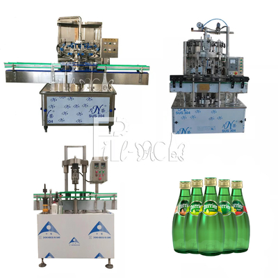 1500BPH Automatyczna maszyna do napełniania napojów gazowanych 2L Szklana butelka Aluminiowa nakrętka Linia do napojów