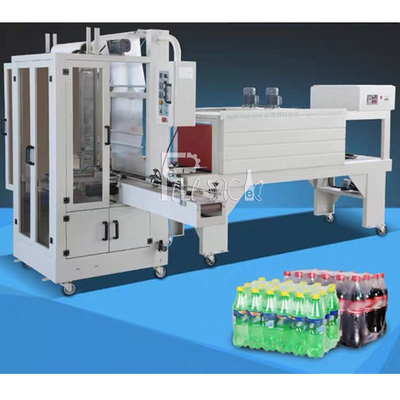 W pełni automatyczny napój piwny typu L PET Woda mineralna Butelka Puszka PE Folia termokurczliwa Maszyna pakująca do pakowania