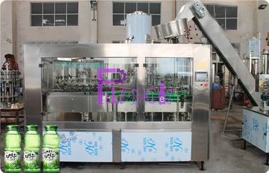 20000BPH Maszyna do napełniania soków z pulpy aloesowej Szklana butelka Linia do napełniania napojów gazowanych 3 w 1