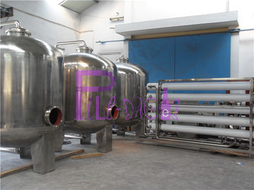 Przemysłowy automat 20T z pojedynczym poziomem Ro ze zbiornikami do przechowywania wody ze stali nierdzewnej
