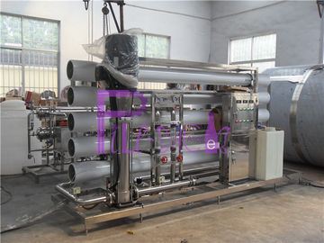 Przemysłowy automat 20T z pojedynczym poziomem Ro ze zbiornikami do przechowywania wody ze stali nierdzewnej