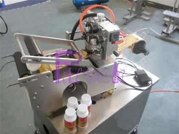 Półautomatyczna maszyna do etykietowania butelek do etykiet naklejek z drukarką kodującą datę