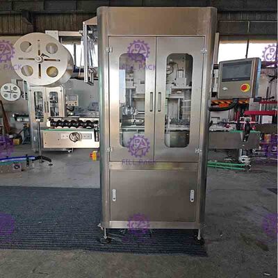 automatyczna maszyna do etykietowania z pojedynczą głowicą 150BPM 250BPM z tunelem obkurczającym