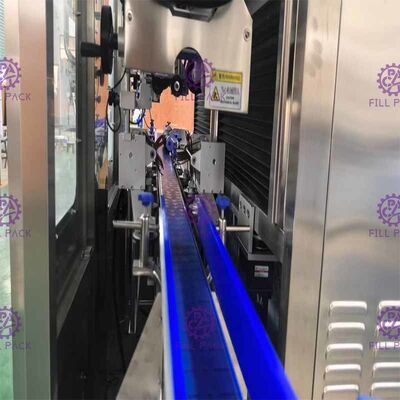 W pełni automatyczna maszyna do etykietowania rękawów termokurczliwych Podwójna głowica do korpusu z termokurczliwym