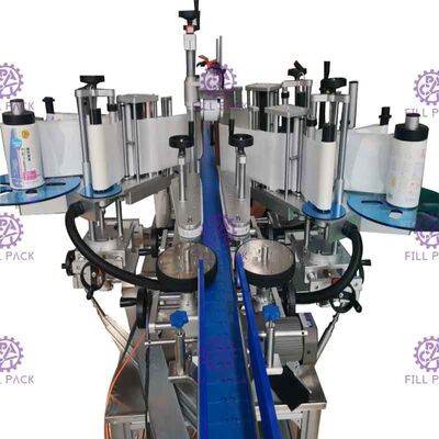 Automatyczna kwadratowa płaska maszyna do etykietowania butelek Dwustronna samoprzylepna naklejka o specjalnym kształcie