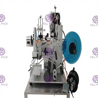 Samoprzylepna maszyna do etykietowania butelek 1800BPH Półautomatyczna do kwadratowych butelek z 3 stron