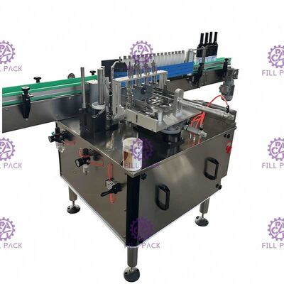 Okrągły szklany słoik Automat do etykietowania Szybki mokry klej