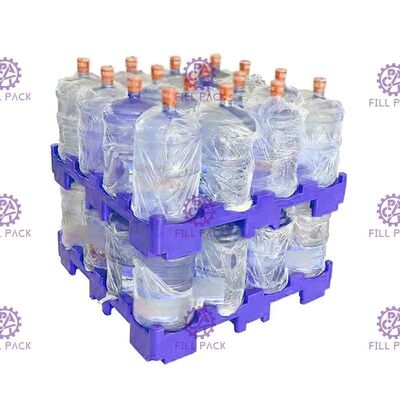 Dostosowana kolorowa 5-warstwowa paleta z tworzywa sztucznego z recyklingu na 5 galonowej butelki na wodę