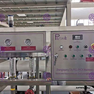 Przemysłowy automat 20T z pojedynczym poziomem Ro ze zbiornikami do przechowywania wody ze stali nierdzewnej