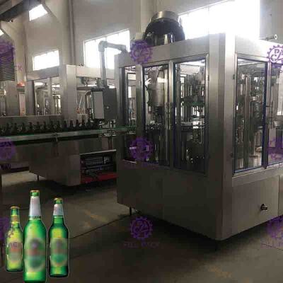 2000BPH Full Auto Maszyna do napełniania piwa Napój butelki Mycie Napełnianie Capping Equipment