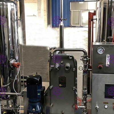 Podwójny zbiornik z wymiennikiem płytowym Instalacja do nasycania dwutlenkiem węgla do mieszalnika CO2 1500L / H