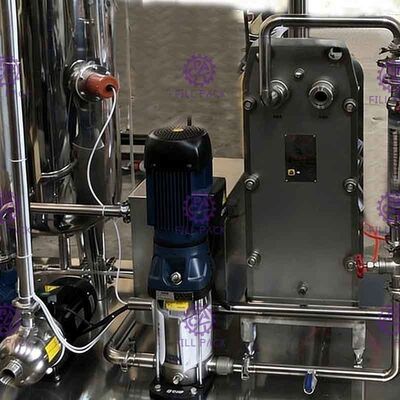 Podwójny zbiornik z wymiennikiem płytowym Instalacja do nasycania dwutlenkiem węgla do mieszalnika CO2 1500L / H