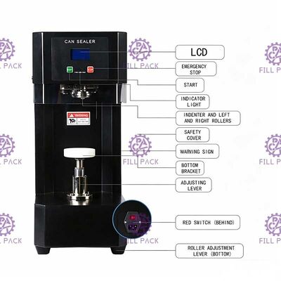 Półautomatyczna półautomatyczna cyfrowa maszyna do zamykania puszek Maszyna do zamykania puszek PET Zgrzewarka do puszek
