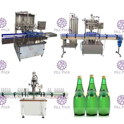 1500BPH Automatyczna maszyna do napełniania napojów gazowanych 2L Szklana butelka Aluminiowa nakrętka Linia do napojów