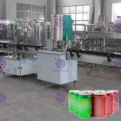 Linear Type Juice / Tea Tin Can Linia do napełniania z dużą prędkością