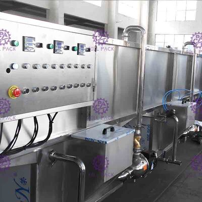 Przetwarzanie napojów Plastikowy sok do butelkowania sterylizator chłodzący 80 - 60 ℃