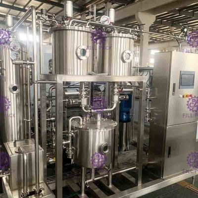 Automatyczna linia do produkcji napojów bezalkoholowych Wysokowydajna mieszanka dwutlenku węgla sodowego 6000L / H