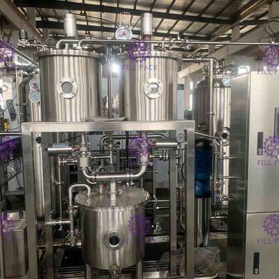 Automatyczna linia do produkcji napojów bezalkoholowych Wysokowydajna mieszanka dwutlenku węgla sodowego 6000L / H