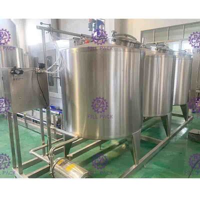 System czyszczenia CIP Linia do obróbki miękkiego napoju Semi Auto ze zbiornikiem 500L
