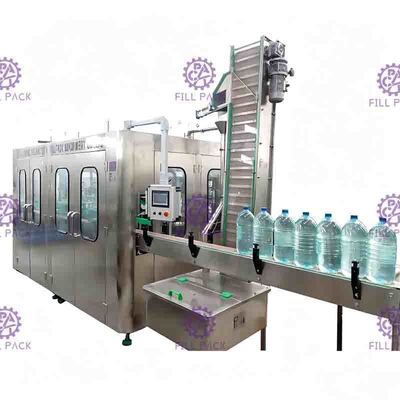 3L / 5L / 10L Plastikowa maszyna do napełniania butelek mineralnych 3 w 1 1500BPH
