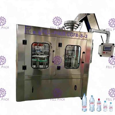 Automatyczny sprzęt do napełniania małych butelek PET 3 w 1 / Monoblock Aspetic 2000 ml