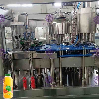 Centralizacja systemu urządzeń do butelkowania napojów 8000BPH