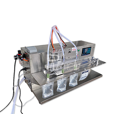 Półautomatyczna maszyna do napełniania płynem z 4 dyszami
