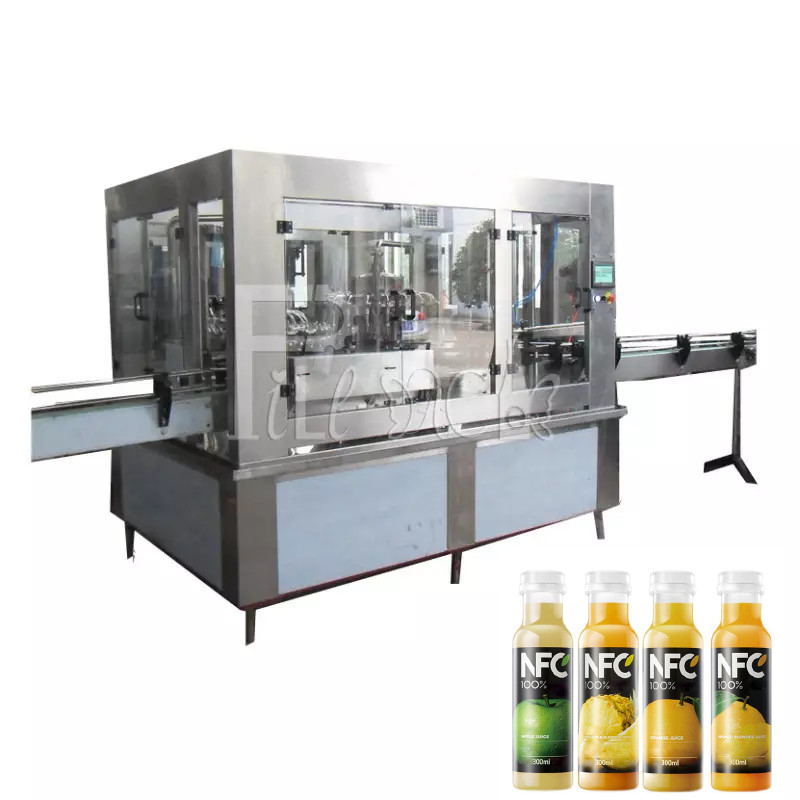 Automatyczna maszyna do napełniania gorących soków 3 w 1 z małą plastikową butelką / linia produkcyjna / rozlewnia