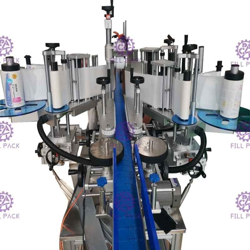 Automatyczna kwadratowa płaska maszyna do etykietowania butelek Dwustronna samoprzylepna naklejka o specjalnym kształcie