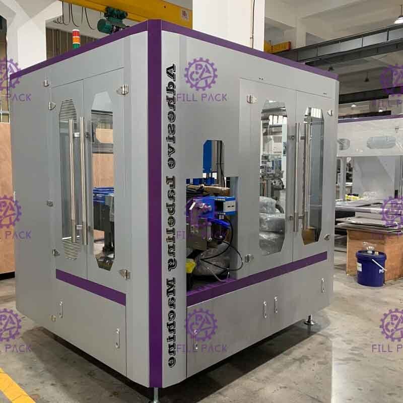 Obrotowa naklejka samoprzylepna Maszyna do etykietowania butelek szklanych piwa do pojedynczej etykiety