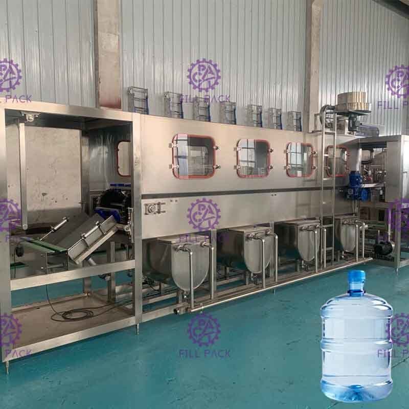 300BPH Pełna automatyczna maszyna do napełniania wodą o pojemności 5 galonów do linii produkcyjnej wody pitnej o pojemności 18,9 l