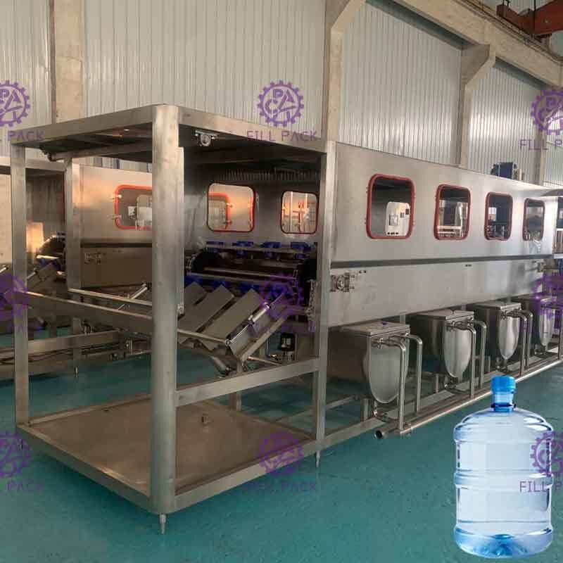 Automatyczna linia do napełniania wodą 3 w 1 z galonową maszyną do zamykania butelek 600 baryłek / H