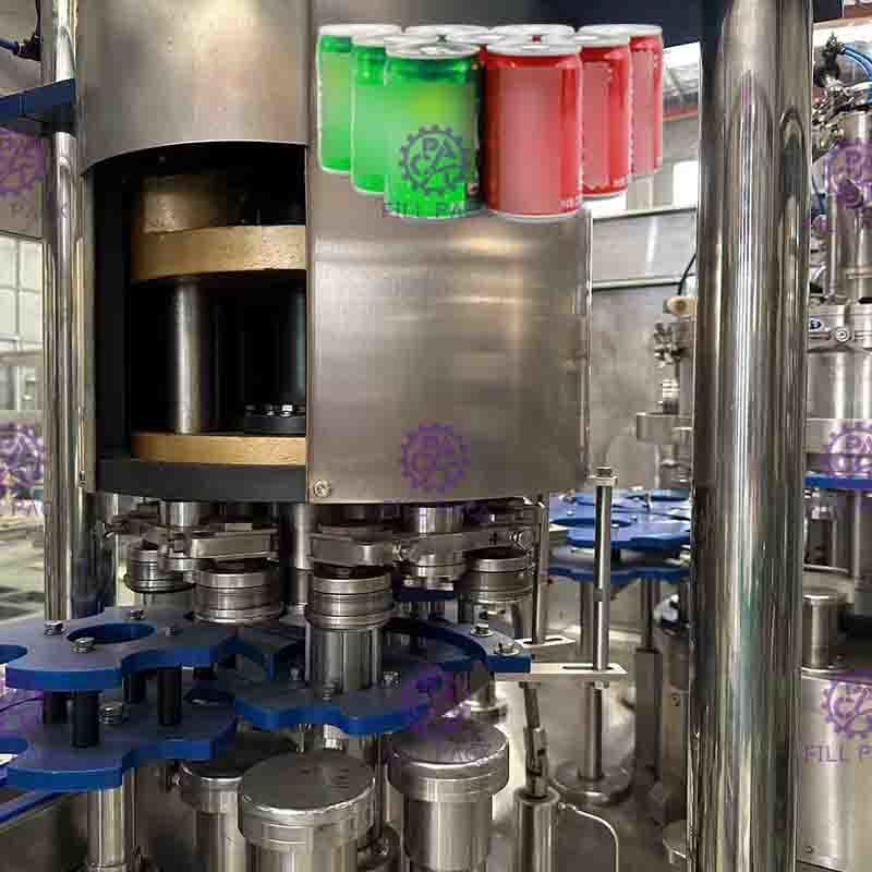 5,5Kw Electric 2 w 1 Can Napełnianie Linii Carbonated Drink Can pralka