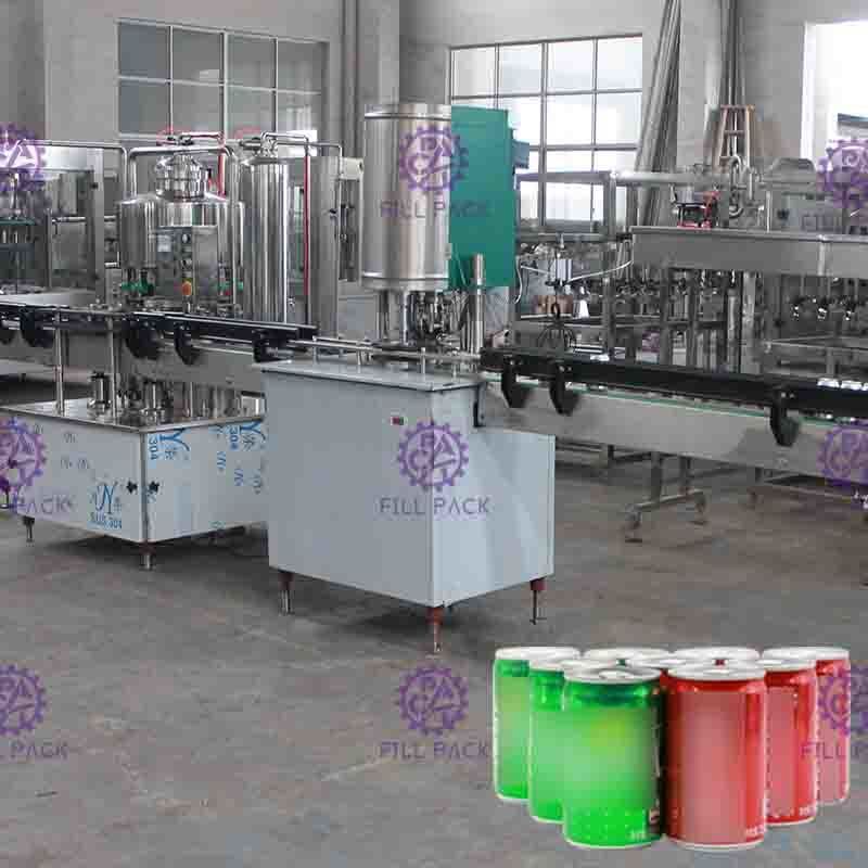 Linear Type Juice / Tea Tin Can Linia do napełniania z dużą prędkością