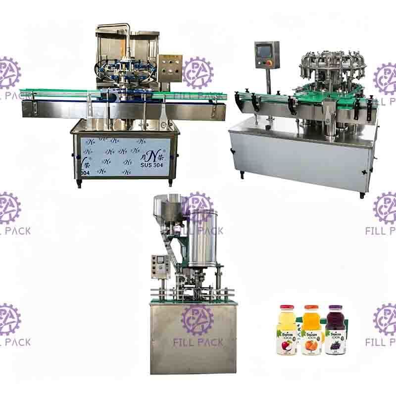 Szklana butelka 0-2L Automatyczne soki owocowe Napełnianie na gorąco Pranie w pralce Napełnianie Linia do zamykania