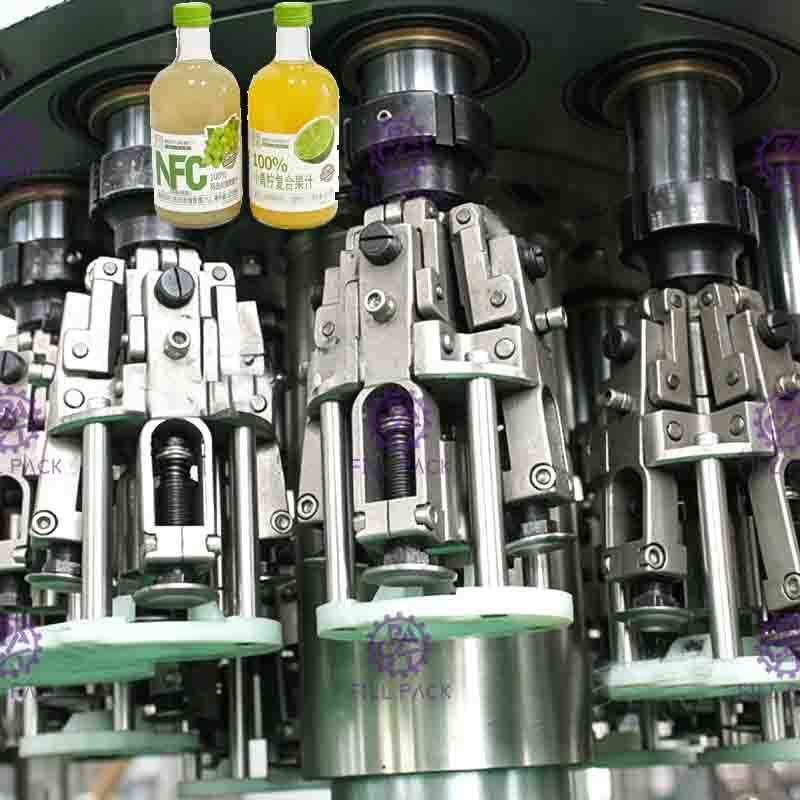 W pełni automatyczna szklana butelka do napełniania płynem, wypełniacz do soków owocowych 8000BPH